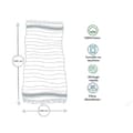 Miniatyrbild 3 av 4: Fouta de Plage Nid d’Abeille 100% bomull Storlek - Mjukhet och komfort – Strandhandduk - 100x200cm - 100 x 200 cm - blå