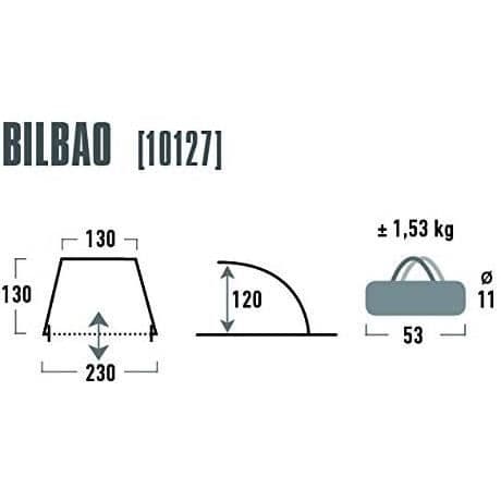 High Peak Bilbao unisex strandskydd för vuxna, blågrå - 10127