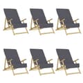 Miniatyrbild 2 av 2: Badhanddukar 6 st antracit 60x135 cm tyg 400 gsm