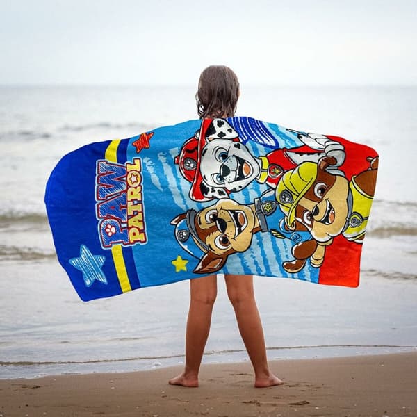 Rantapyyhe The Paw Patrol Sininen 27 x 33 x 7 cm 3 Kappaletta
