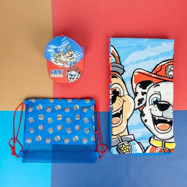 Rantapyyhe The Paw Patrol Sininen 27 x 33 x 7 cm 3 Kappaletta