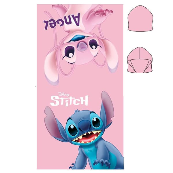 Disney Stitch microfibre poncho towel