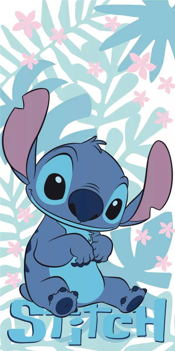 Badhandduk Lilo och Stitch Blad 70X140cm 100% bomull