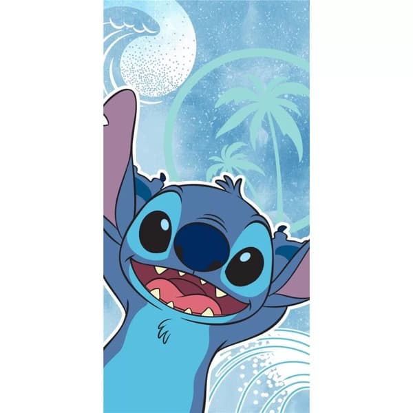 Badhandduk Lilo och Stitch vågor 70X140cm 100% bomull