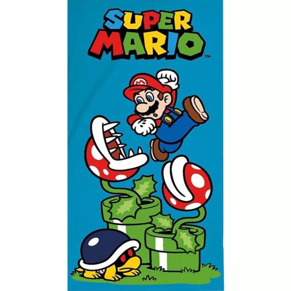 Badhandduk Super Mario 70X140cm 100% bomull