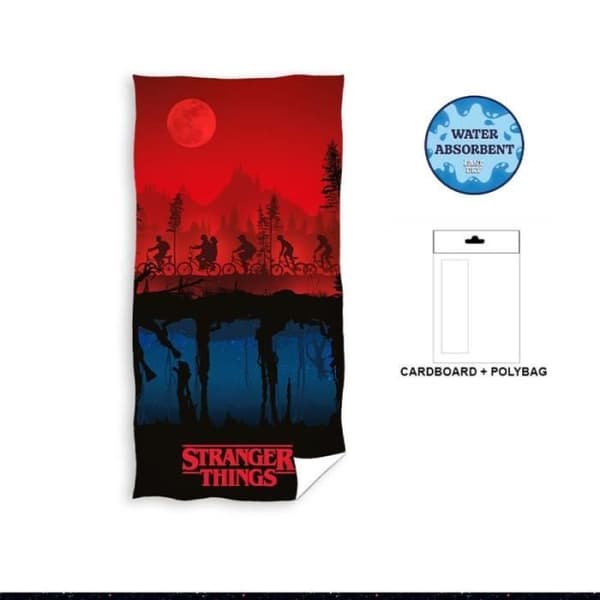 Strandhandduk Stranger Things - Den Omvända Världen