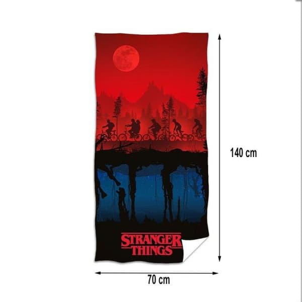 Strandhandduk Stranger Things - Den Omvända Världen
