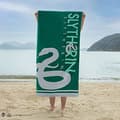 Miniatyrbild 2 av 2: Strandhandduk - Cinereplicas - Harry Potter - Slytherin - 80x160 cm - Tvättbar