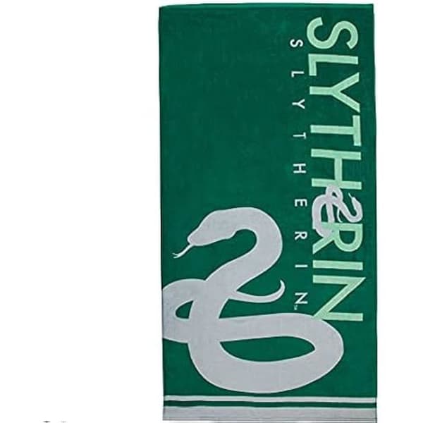 Strandhandduk - Cinereplicas - Harry Potter - Slytherin - 80x160 cm - Tvättbar