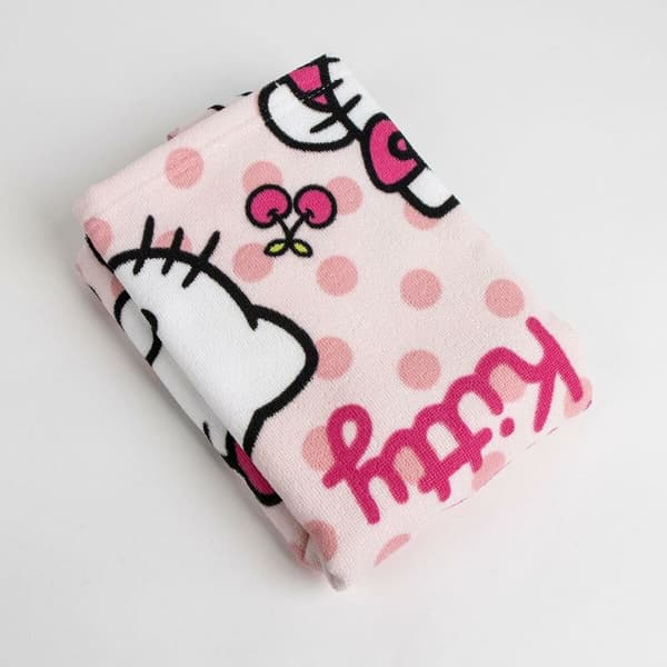 Badduksponcho med luva Hello Kitty Ljusrosa 50 x 111,5 cm