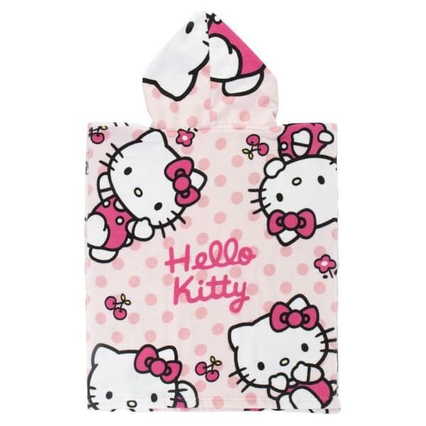 Badduksponcho med luva Hello Kitty Ljusrosa 50 x 111,5 cm