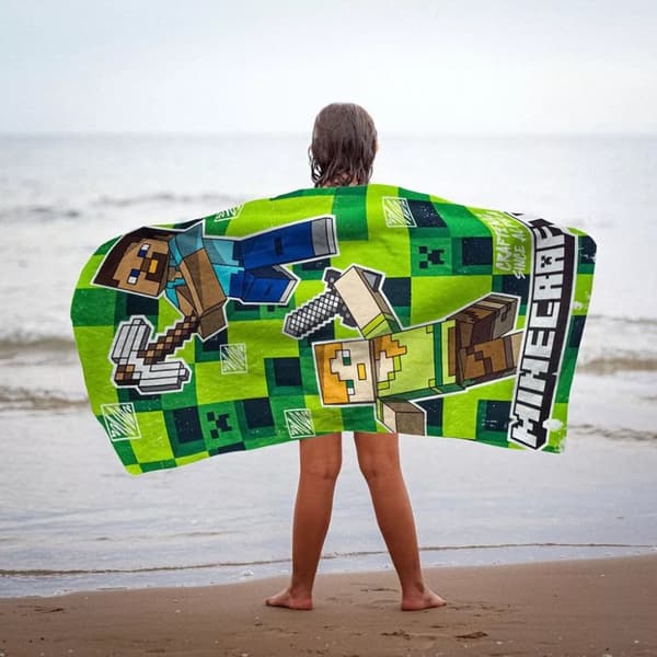 Badhandduk Minecraft 70x140 cm