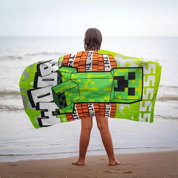 Badhandduk Minecraft 70x140 cm