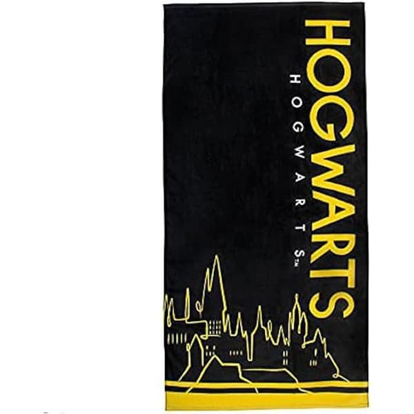 Hogwarts strandhandduk - Cinereplikor - Harry Potter - Blå - Syntet - Rektangulär