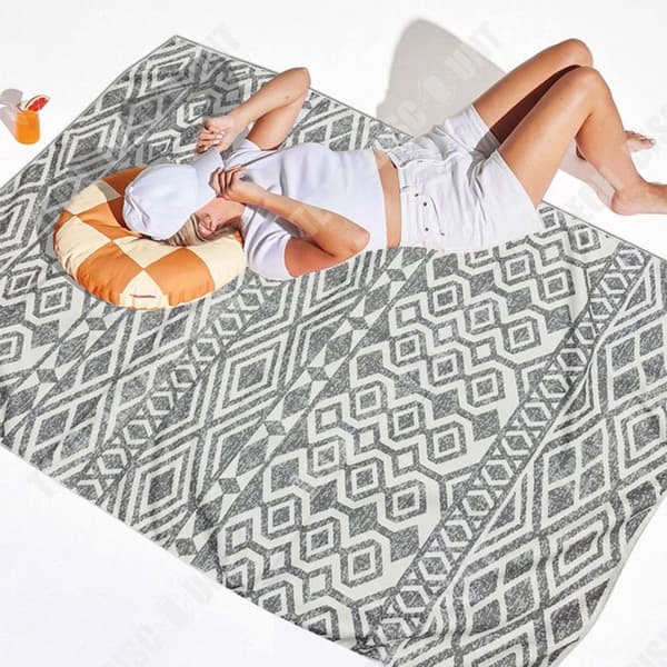 TD® strandhandduk 80*160 CM Sandsäker strandhandduk i mikrofiber Lätt snabbtorkande strandhandduk