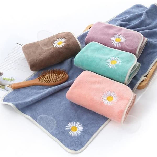 CONFO® stora hushållshanddukar för par Mix &amp; Match 6-pack tjocka fibertorrt hårhanddukar