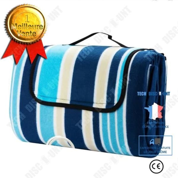 TD® Picknickmatta 200 x 200 cm Strandhandduksväska Vatten- och sandtålig