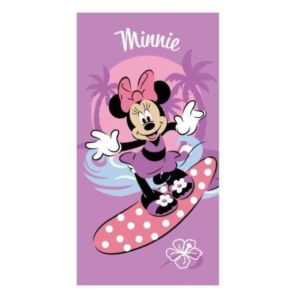 Strandhandduk - Disney - Minnie Mouse - 70x140cm - 100% polyester - Rektangulär