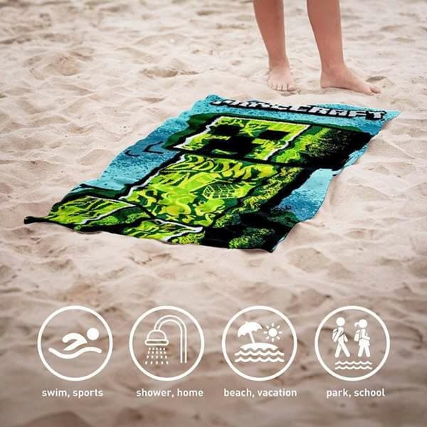 Strandbadduk Minecraft 70 x 140 cm