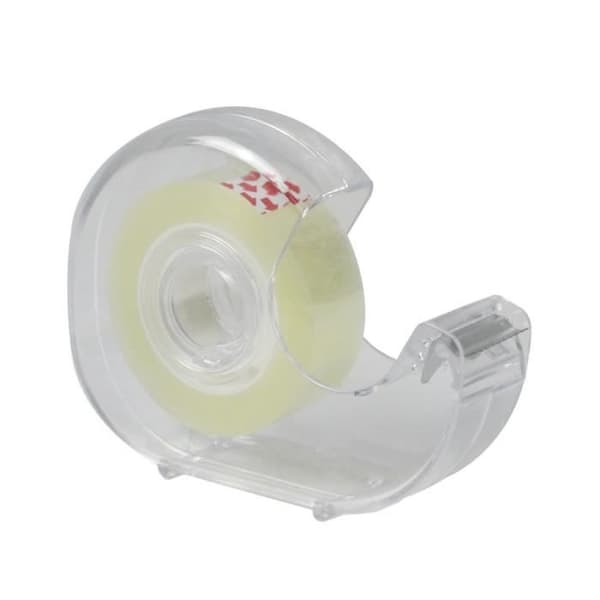Cinta Celo Adhesivo Transparent 18 mm. x 33 Mts. Med Dispensador.