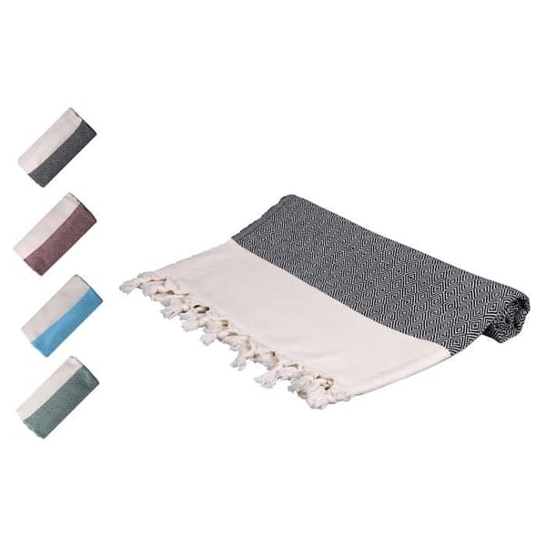 Strandhandduk - strandlakan - fouta Komfortec - kmf-hamamt-100x180-s