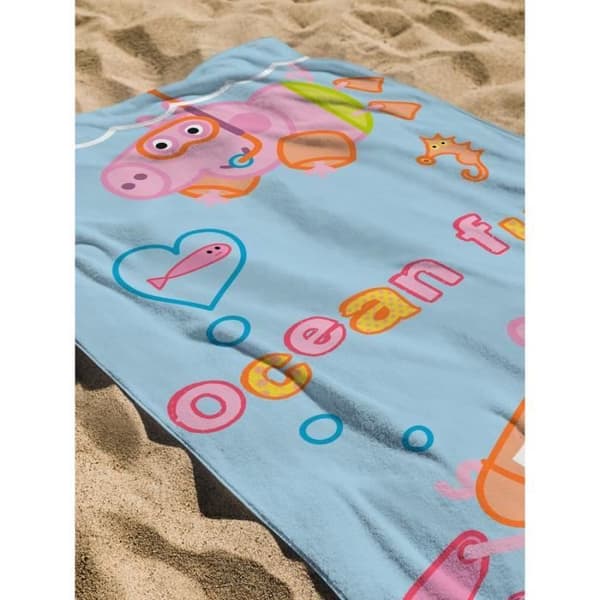 Peppa Pig Diving 100% bomullshandduk
