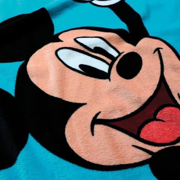 Badhandduk och strandhandduk - DISNEY - MICKEY BLÅ - 100% bomull - 70x120 cm - OEKO-TEX