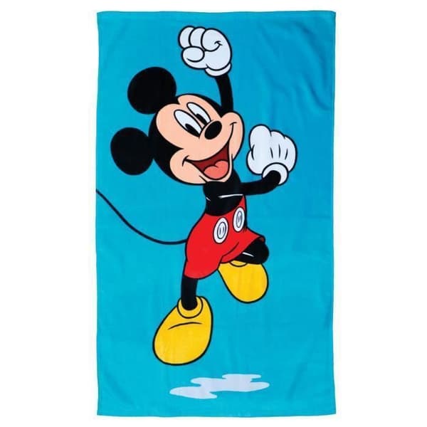 Badhandduk och strandhandduk - DISNEY - MICKEY BLÅ - 100% bomull - 70x120 cm - OEKO-TEX