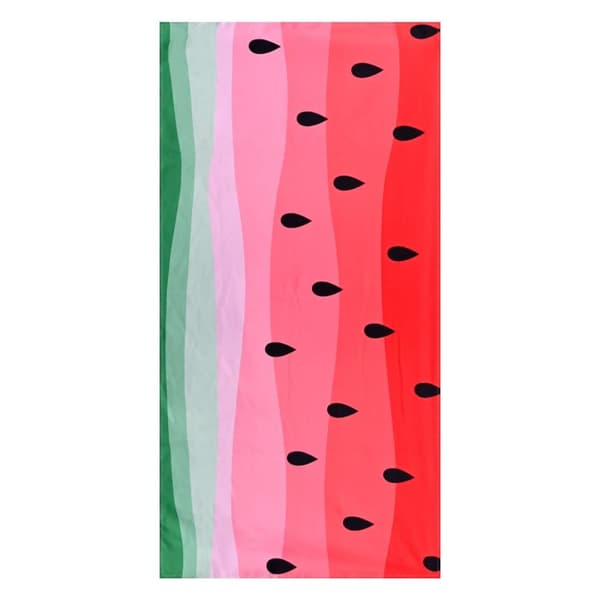 Bomclap Rantapyyhe 70x140 cm - Vesimelonikuvio Nopeasti kuivuva kylpypyyhe Matkapyyhe