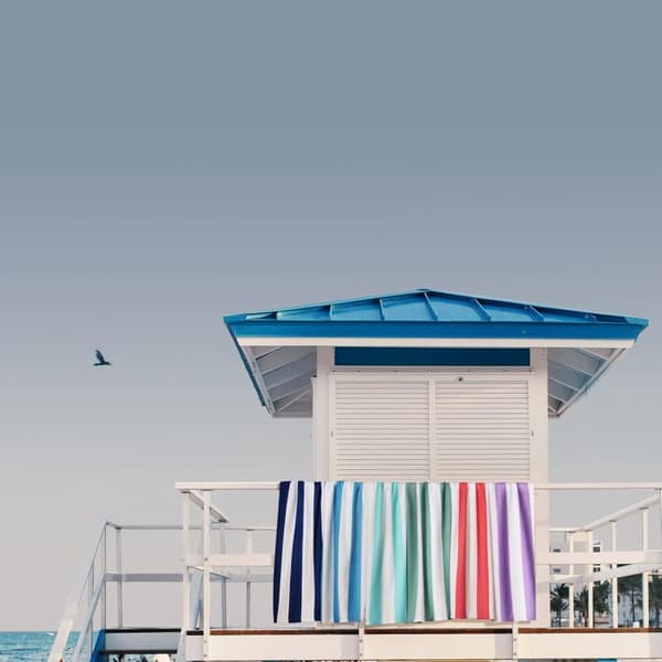 Bomclap ekstra stort strandark – overdimensioneret mikrofiberark 80*130CM! Strækbart design, letvægts poollagen. Stor Cabana bad-rejse lagner til Vux