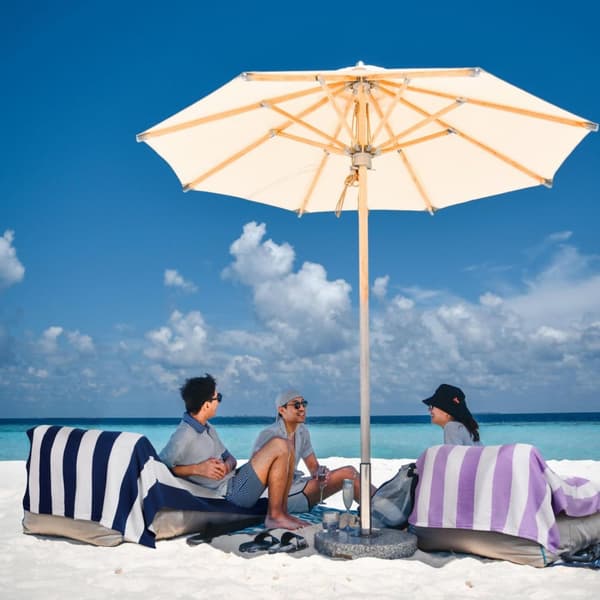 Bomclap Stor 80*130CM Prikket Mikrofiber Strandark - Overdimensioneret, Let, Fantastisk til Cabanas, Svømning og Rejser