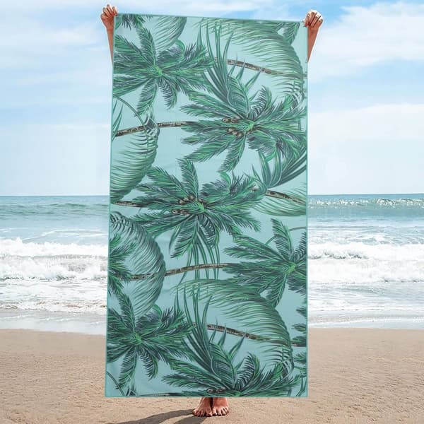 Bomclap 70*140CM strakt mikrofiber strandark - overdimensioneret, let, god Cabana bade- og rejselagner til voksne