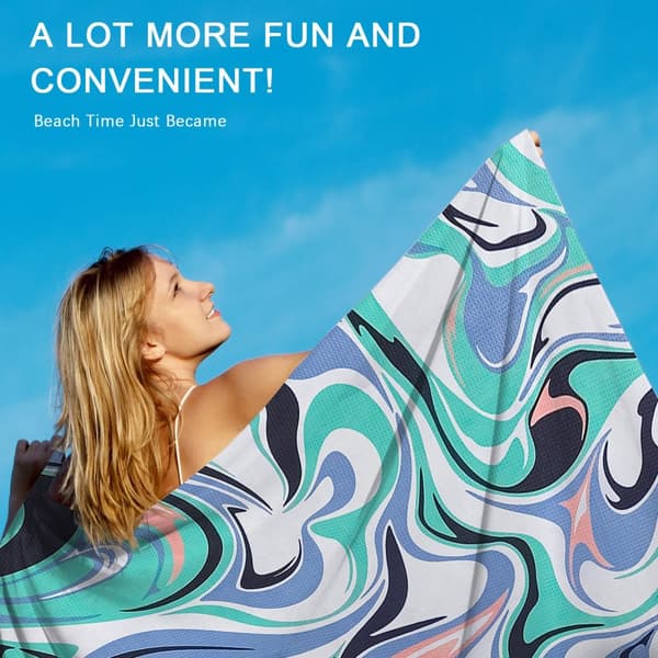 Bomclap 70*140CM Stort Strakt Mikrofiber Poolark - Overdimensioneret, Let, Perfekt til Cabanas, Svømning og Rejser