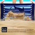 Miniatyrbillede 3 af 6: Bomclap overdimensioneret stort mikrofiber strandark - 70*140 cm, strakt, let, perfekt til hytter, svømning og rejser