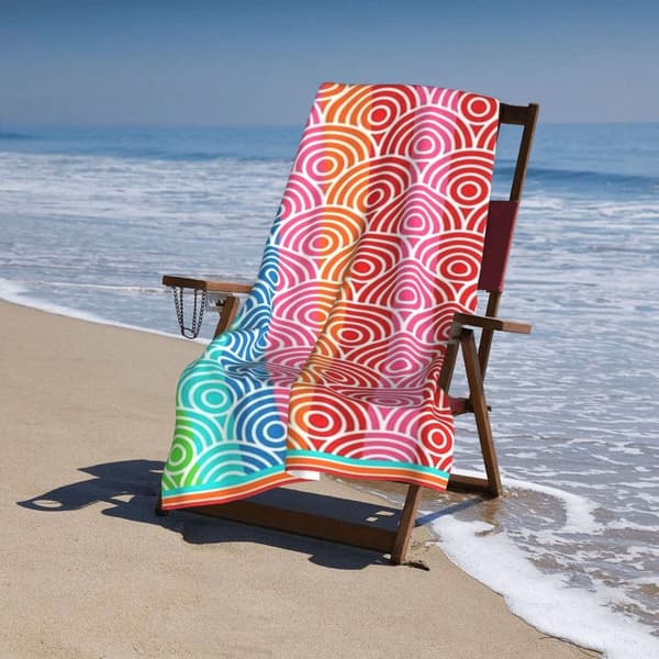 Bomclap stort 70*140 cm strakt mikrofiber strandhåndklæde - overdimensioneret, let, perfekt til poolen, hytterne og rejserne