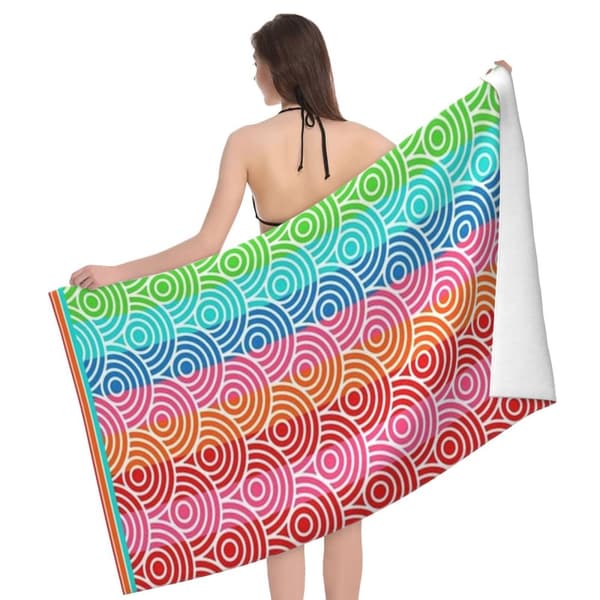 Bomclap stort 70*140 cm strakt mikrofiber strandhåndklæde - overdimensioneret, let, perfekt til poolen, hytterne og rejserne
