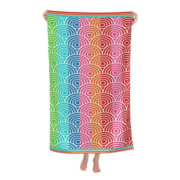 Bomclap stort 70*140 cm strakt mikrofiber strandhåndklæde - overdimensioneret, let, perfekt til poolen, hytterne og rejserne