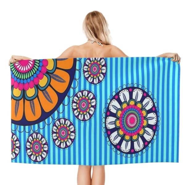 Bomclap 70*140CM stort overdimensioneret strakt mikrofiber poolark - let, godt Cabana bade- og rejseark