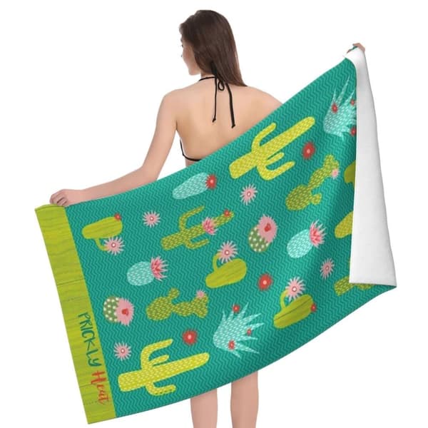 Bomclap overdimensioneret 70*140CM mikrofiber strandark - stort, strakt, let, perfekt til voksne hytter, svømning og rejser