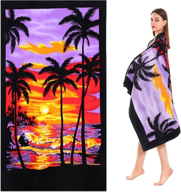 Bomclap Extra Large puuvillainen rantapyyhe 70x140cm - XL paksu allaspyyhe erittäin imukykyisellä, pehmeällä froteella aikuisille ja naisille