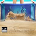 Miniatyrbillede 3 af 6: Bomclap Blue Turtle strandhåndklæde 70x140cm - Microfiber Sandless Quick Dry rejsehåndklæde til pool/yoga, gave og strandtilbehør