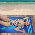 Miniatyrbillede 4 af 6: Bomclap Blue Turtle strandhåndklæde 70x140cm - Microfiber Sandless Quick Dry rejsehåndklæde til pool/yoga, gave og strandtilbehør
