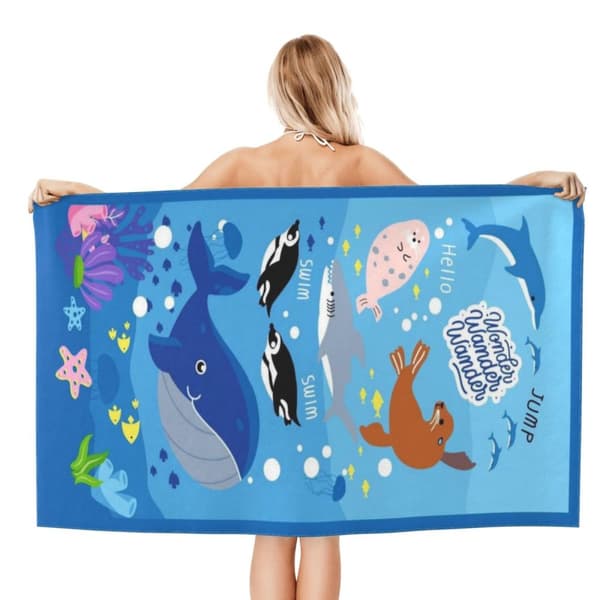 Bomclap Oversized 70x140CM raidallinen mikrokuituinen allaspyyhe - iso, kevyt, täydellinen aikuisten uimaretkille