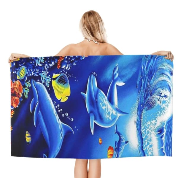 Bomclap Oversized 70x140CM Stretched Microfiber Pool Sheet - Stor, let, perfekt til voksnes svømmeture
