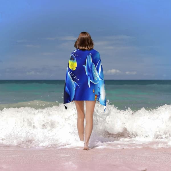 Bomclap Oversized 70x140CM Stretched Microfiber Pool Sheet - Stor, let, perfekt til voksnes svømmeture