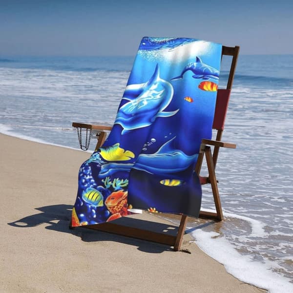 Bomclap Oversized 70x140CM Stretched Microfiber Pool Sheet - Stor, let, perfekt til voksnes svømmeture