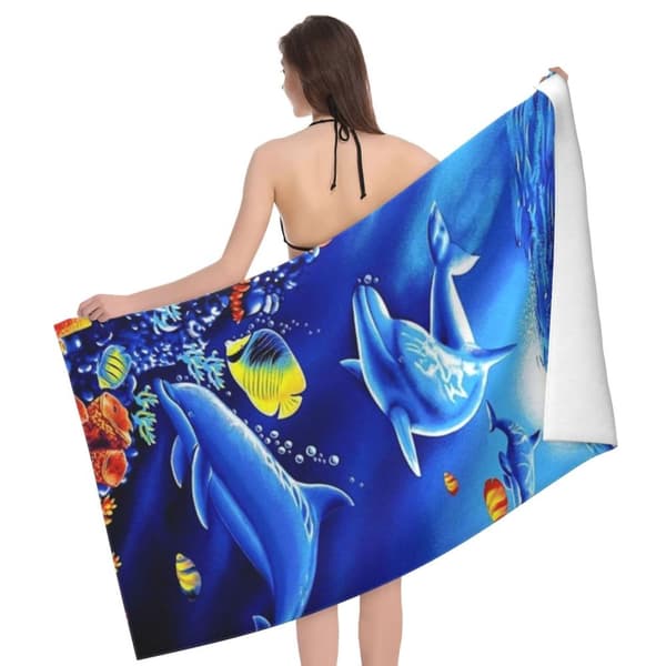 Bomclap Oversized 70x140CM Stretched Microfiber Pool Sheet - Stor, let, perfekt til voksnes svømmeture