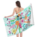 Pikkukuva 2 / 5: Bomclap 70x140CM suuri venytetty mikrokuituallaslevy - ylisuuri, kevyt, sopii miehille ja naisille