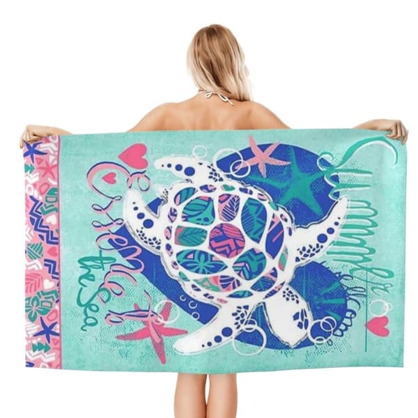 Bomclap Ylisuuri 70x140CM Suuri Venytetty Mikrokuituinen Rantalevy - Kevyt, Sopii erinomaisesti Cabanoihin ja Matkoille