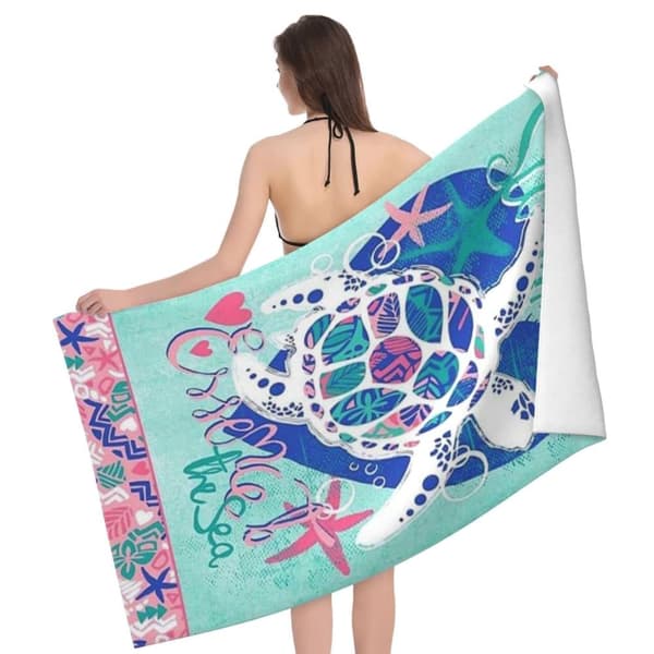 Bomclap Ylisuuri 70x140CM Suuri Venytetty Mikrokuituinen Rantalevy - Kevyt, Sopii erinomaisesti Cabanoihin ja Matkoille